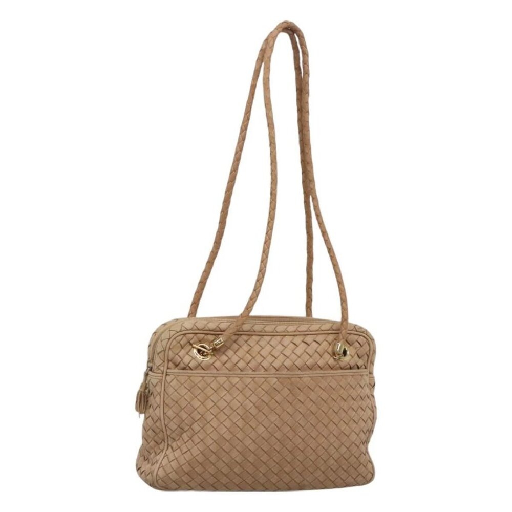 Bottega Veneta Woven Beige Shoulder Bag